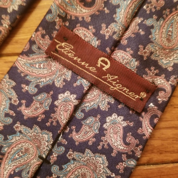 Vintage Designer Etienne Aigner Dress Tie - Picture 2 of 3